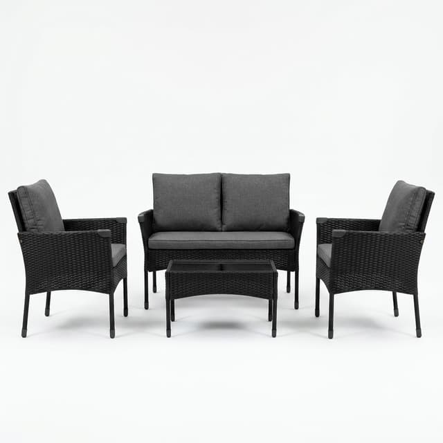 Sofa Set Black/Gray